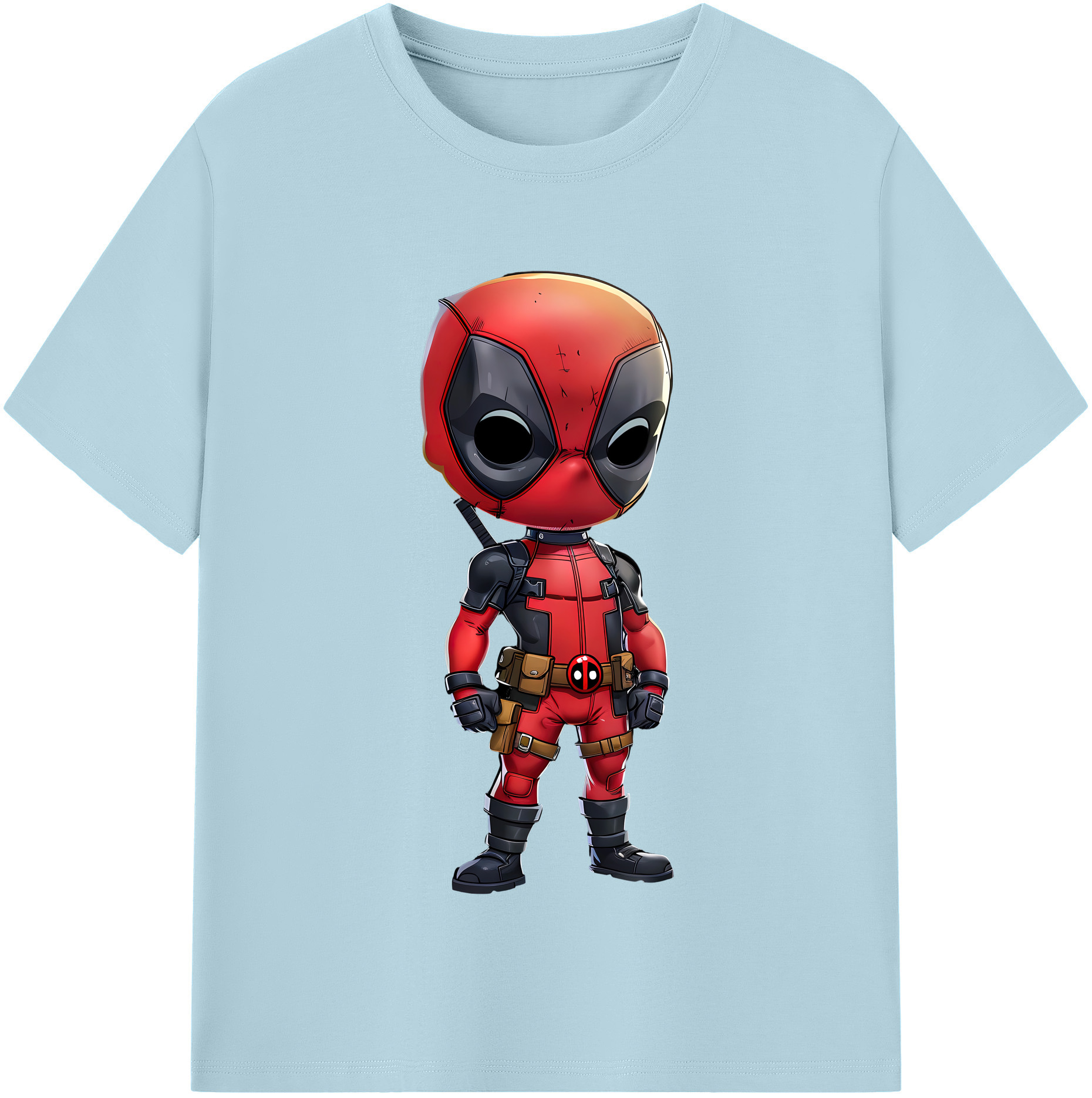（画像用） Deadpool デッドプール 綿100％半袖Tシャツ（フロントプリント）